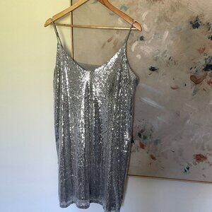 A New Day Mini Sequin Dress Large